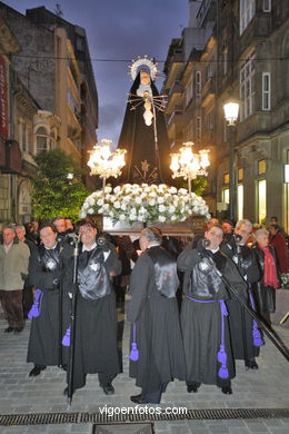 Procesión de Semana Santa 2008. Procesión del Santo Entierro de Viernes Santo. Vigo (21/03/2008).