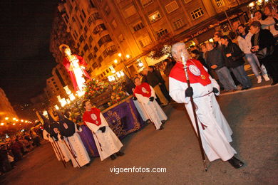 Procession of easter 2008. Virgen de la Soledad. 
