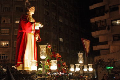 Procesi�n de Semana Santa 2008. Procesi�n de la Virgen de la Soledad de Viernes Santo. Vigo (21/03/2008). 