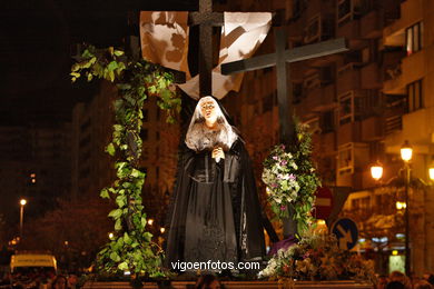 Procession of easter 2008. Virgen de la Soledad. 