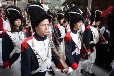 Fiesta de la Reconquista de Vigo 2008 - Representación de la guerra de la Independencia contra los franceses..