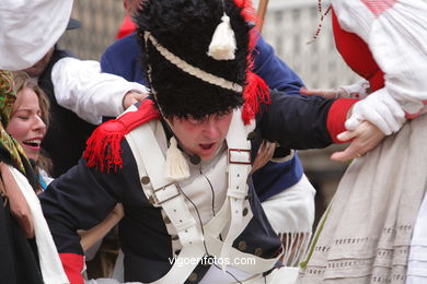 Fiesta de la Reconquista de Vigo 2008 - Representación de la guerra de la Independencia contra los franceses..