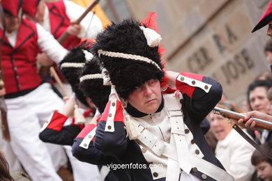 Fiesta de la Reconquista de Vigo 2008 - Representaci�n de la guerra de la Independencia contra los franceses.. 