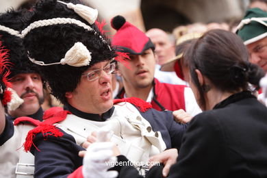 Fiesta de la Reconquista de Vigo 2008 - Representación de la guerra de la Independencia contra los franceses..