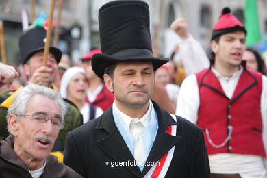 Fiesta de la Reconquista de Vigo 2008 - Representaci�n de la guerra de la Independencia contra los franceses.. 