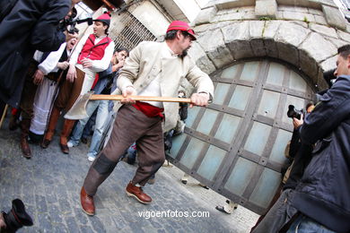Fiesta de la Reconquista de Vigo 2008 - Representación de la guerra de la Independencia contra los franceses..