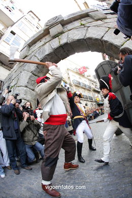 Fiesta de la Reconquista de Vigo 2008 - Representación de la guerra de la Independencia contra los franceses..