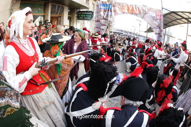 Fiesta de la Reconquista de Vigo 2008 - Representaci�n de la guerra de la Independencia contra los franceses.. 
