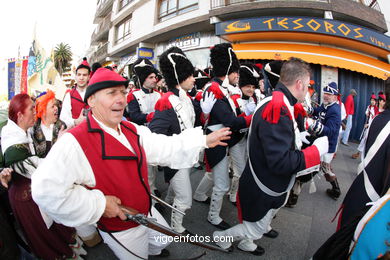 Fiesta de la Reconquista de Vigo 2008 - Representaci�n de la guerra de la Independencia contra los franceses.. 