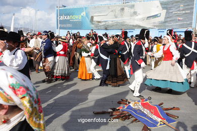 Fiesta de la Reconquista de Vigo 2008 - Representación de la guerra de la Independencia contra los franceses..
