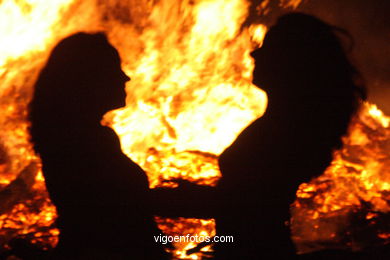 St Juan Bonfire. Bouzas. Vigo. Spain.