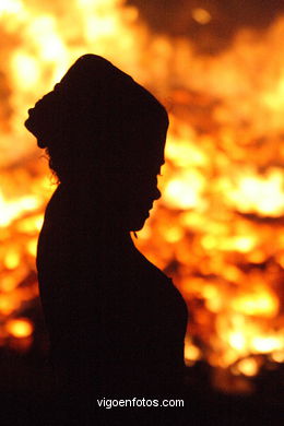 St Juan Bonfire. Bouzas. Vigo. Spain.
