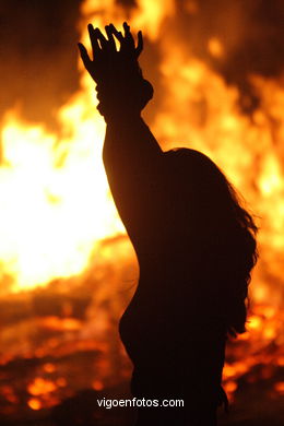 St Juan Bonfire. Bouzas. Vigo. Spain.