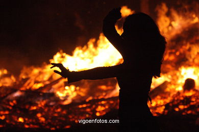 St Juan Bonfire. Bouzas. Vigo. Spain. 