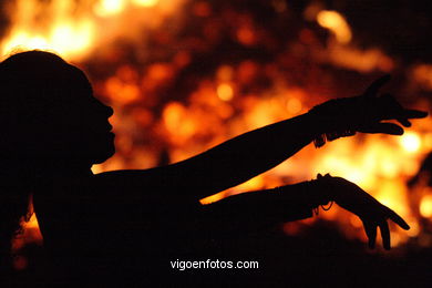 St Juan Bonfire. Bouzas. Vigo. Spain.