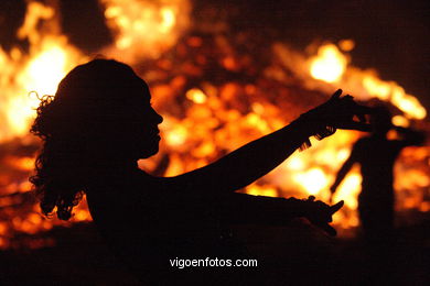St Juan Bonfire. Bouzas. Vigo. Spain. 