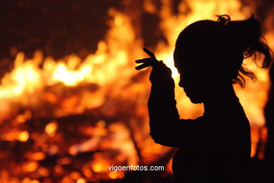 St Juan Bonfire. Bouzas. Vigo. Spain.