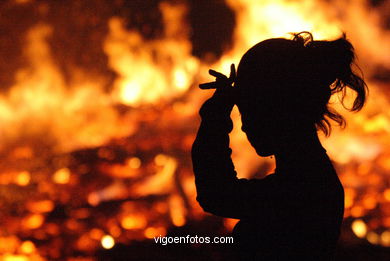 St Juan Bonfire. Bouzas. Vigo. Spain. 