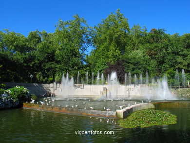 Lago artificial del parque de Castrelos (Vigo). 