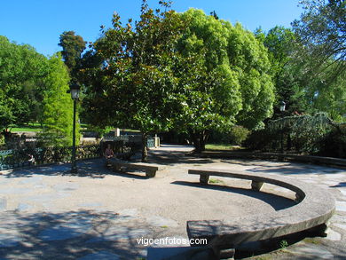 Lago artificial del parque de Castrelos (Vigo). 