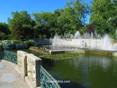 Lago artificial del parque de Castrelos (Vigo). 