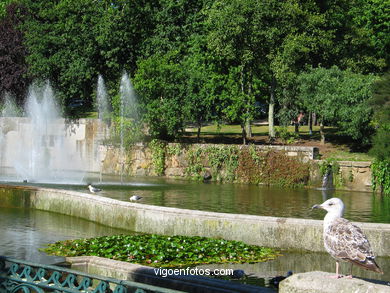 Lago artificial del parque de Castrelos (Vigo). 