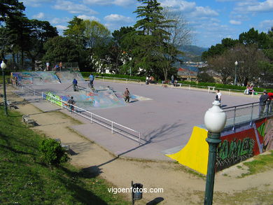 Bicycles and skate park (Vigo).