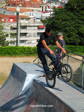 Bicycles and skate park (Vigo).