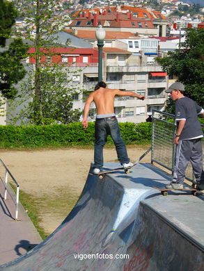 Bicycles and skate park (Vigo).