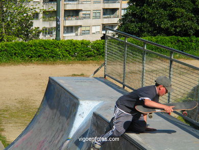 Bicycles and skate park (Vigo).