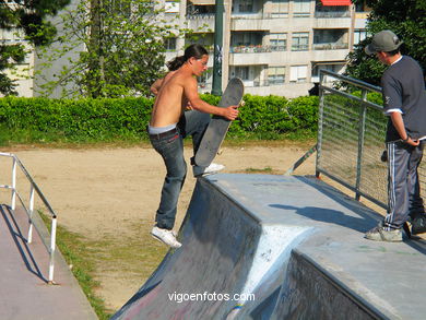 Bicycles and skate park (Vigo).