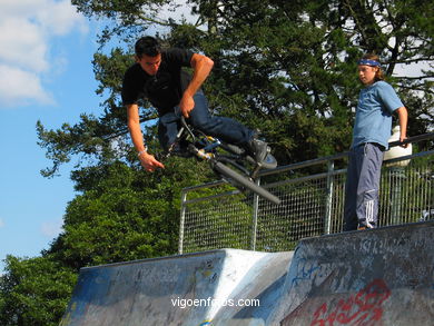 Bicycles and skate park (Vigo).