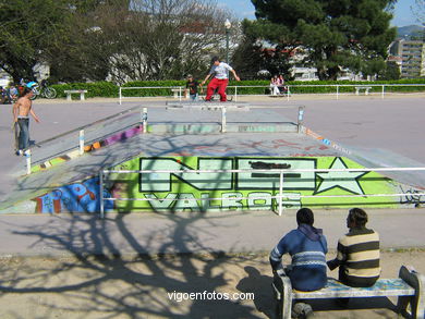 Bicycles and skate park (Vigo).