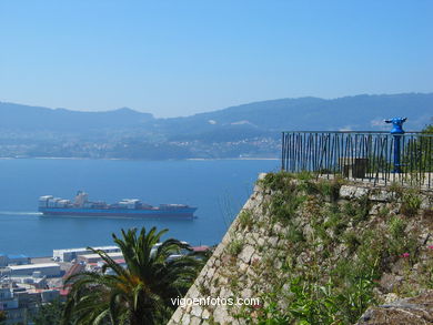 Fortaleza y murallas del antiguo Castillo del Castro (Vigo). 