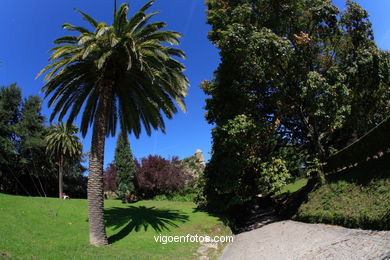 Landscapes and spots of Castro Park (Vigo). 