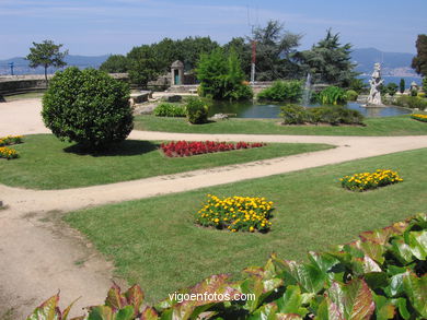 Landscapes and spots of Castro Park (Vigo). 