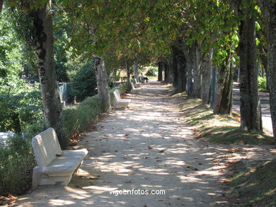 Landscapes and spots of Castro Park (Vigo). 