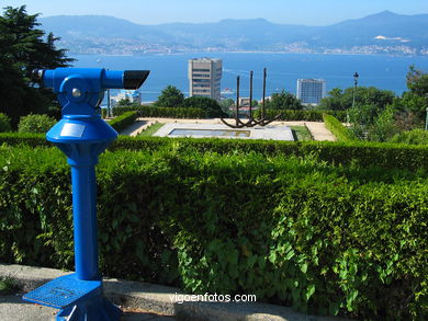 Landscapes and spots of Castro Park (Vigo)
-  (Map location). 