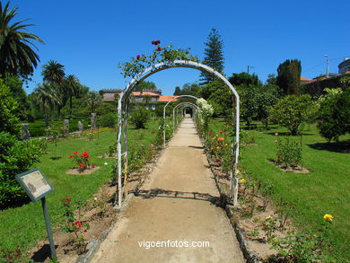 Paseo de la Rosaleda  del Museo-Pazo Qui�ones de Le�n (Vigo). 