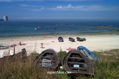 Calzoa (as barcas) beach. 