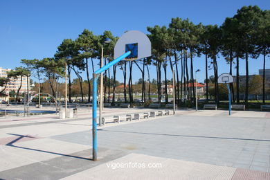 Instalaciones deportivas de la playa de Samil (Vigo).