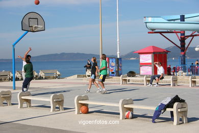 Instalaciones deportivas de la playa de Samil (Vigo).