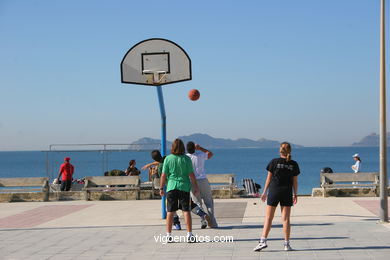 Instalaciones deportivas de la playa de Samil (Vigo).