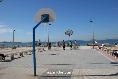 Instalaciones deportivas de la playa de Samil (Vigo).
