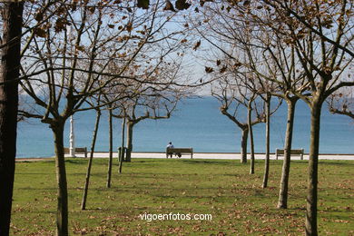 Groves and gardens of Samil beach.