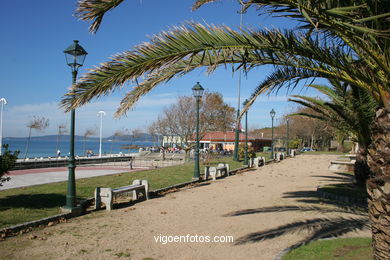 Groves and gardens of Samil beach.