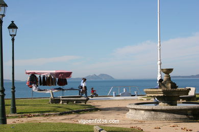 Groves and gardens of Samil beach.