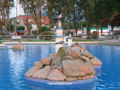 Piscinas de la playa de Samil (Vigo).