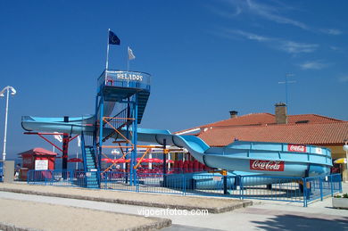 Piscinas de la playa de Samil (Vigo).