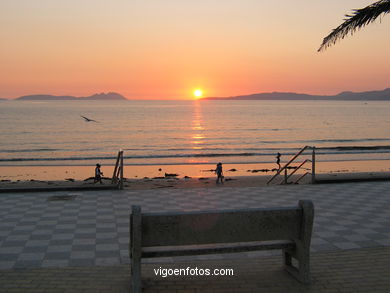 Postas de sol. Samil e Argazada. 